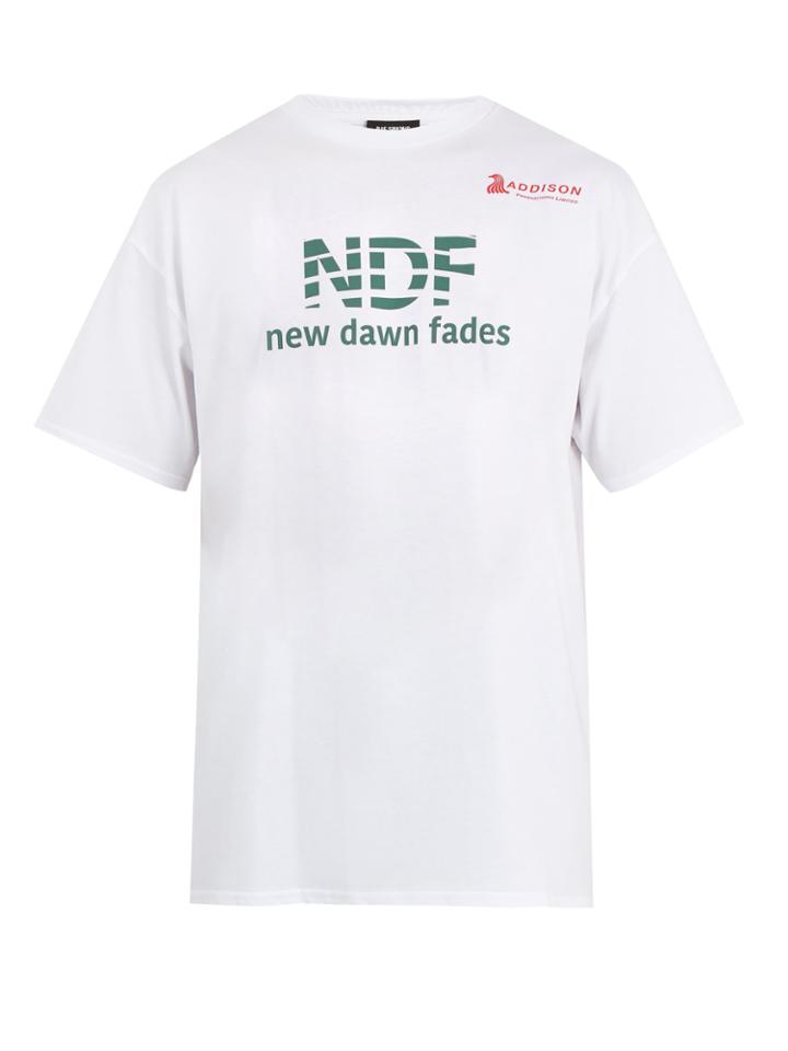 Raf Simons New Dawn Fades-print Crew-neck Cotton T-shirt