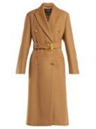 Matchesfashion.com Versace - Double Breasted Wool Coat - Womens - Beige