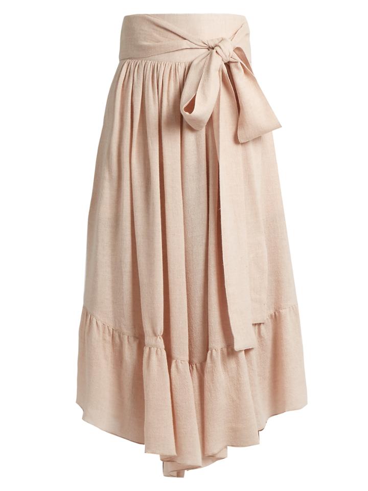 See By Chloé Waist-tie Gathered Gauze Culottes