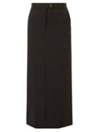 Peter Do - Side-slit Silk-blend Maxi Skirt - Womens - Black
