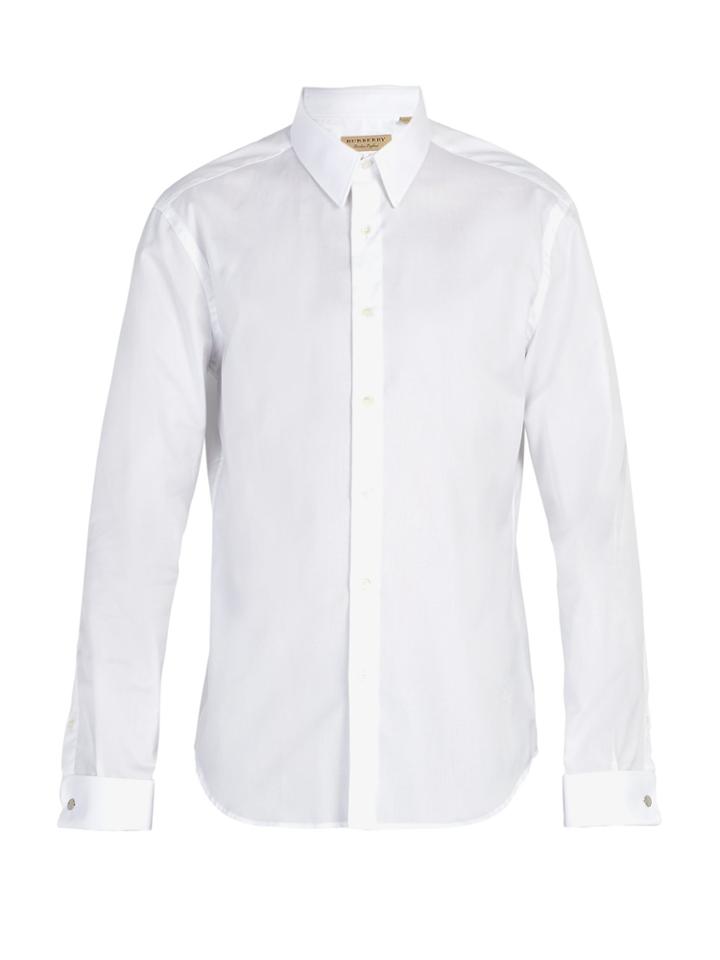 Burberry Modern-fit Double-cuff Cotton-oxford Shirt