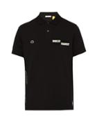 Matchesfashion.com 7 Moncler Fragment - Velcro Patch Cotton Piqu Polo Shirt - Mens - Black