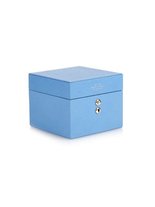 Smythson Panama Leather Jewellery Box