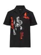 Matchesfashion.com Neil Barrett - Sliced Anemone Print Cotton Hawaiian Shirt - Mens - Multi