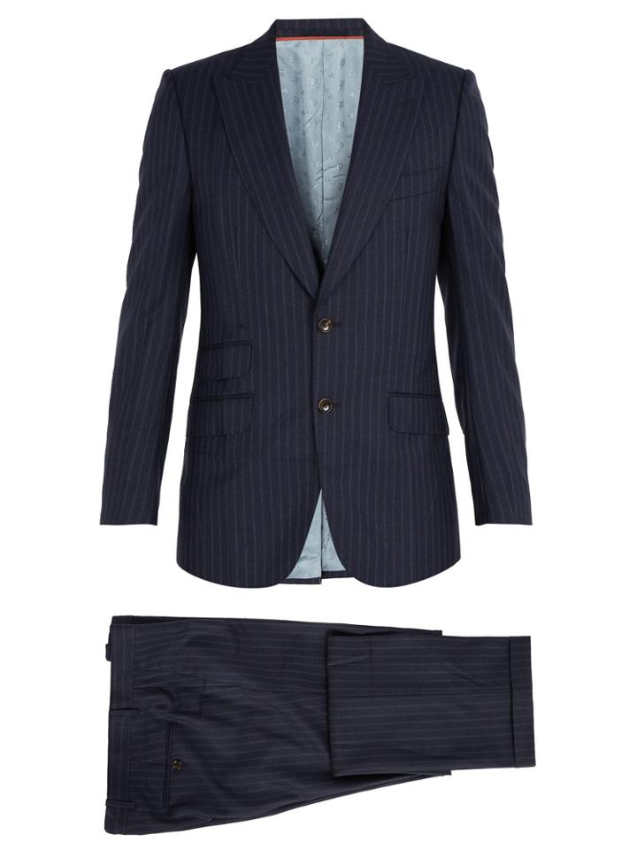 Gucci Pinstriped Wool Suit