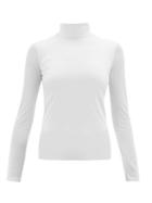 Matchesfashion.com Jil Sander - Roll-neck Stretch-jersey Top - Womens - White