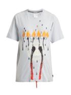 Matchesfashion.com Noki - Customised Street Couture T Shirt - Womens - Light Grey