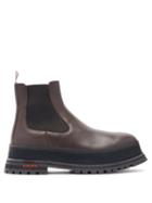 Matchesfashion.com Burberry - Jeffrey Raised-sole Leather Chelsea Boots - Mens - Brown