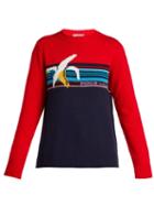 Matchesfashion.com Prada - Banana Intarsia Wool Sweater - Womens - Red