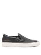 Matchesfashion.com Common Projects - Leather Slip On Trainers - Womens - Black