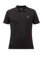 C.p. Company - Tipped Spread Collar Cotton-jersey Polo Shirt - Mens - Black