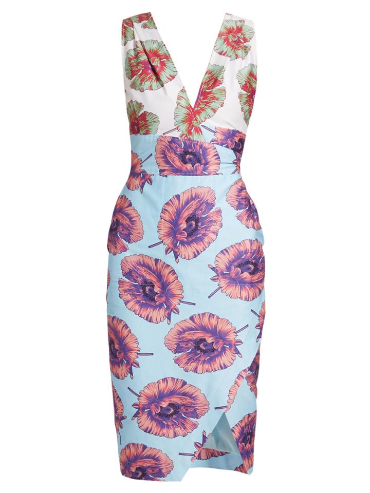 Altuzarra Elisa Abstract Floral-print Sleeveless Dress