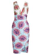 Altuzarra Elisa Abstract Floral-print Sleeveless Dress