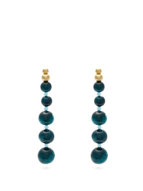 Matchesfashion.com Cult Gaia - Kai Spherical Drop Earrings - Womens - Green