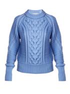 Mary Katrantzou Lance Ribbed Cable-knit Sweater
