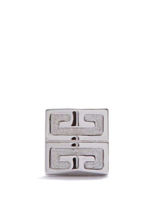 Givenchy - 4g-logo Stud Earrings - Womens - Silver