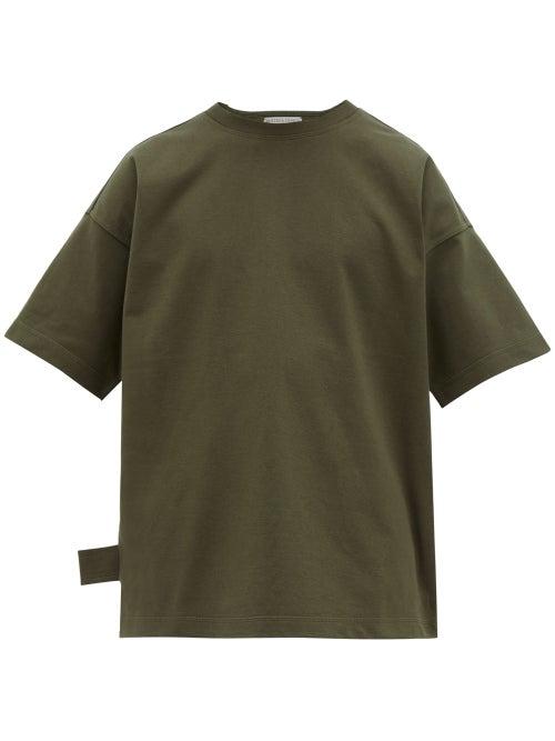 Matchesfashion.com Bottega Veneta - Box Fit Cotton Jersey T Shirt - Mens - Khaki