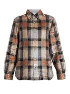 Matchesfashion.com Ashish - Button Down Checked Sequin Embellished Shirt - Womens - Multi