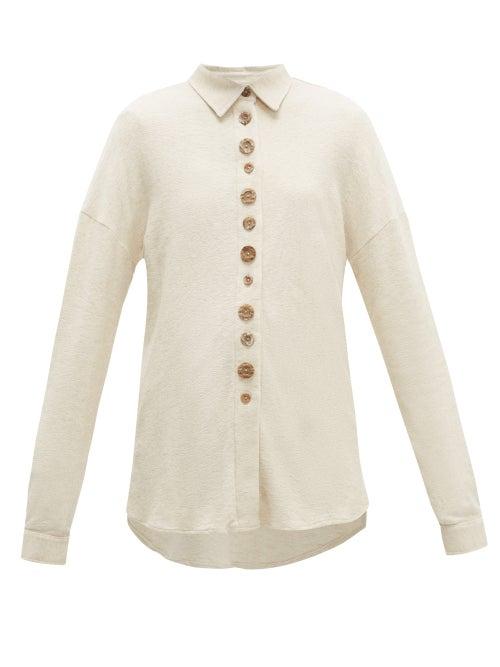Matchesfashion.com Albus Lumen - Traveller Oversized Cotton Shirt - Womens - Ivory