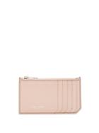 Matchesfashion.com Saint Laurent - Fragments Grained Leather Cardholder - Womens - Light Pink