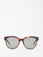 Saint Laurent Eyewear - Round Tortoiseshell-acetate Sunglasses - Womens - Brown Multi
