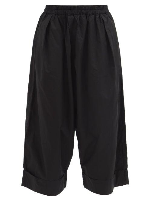 Toogood - The Baker Cropped Cotton-poplin Trousers - Womens - Black Grey