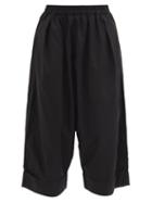 Toogood - The Baker Cropped Cotton-poplin Trousers - Womens - Black Grey