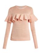 Apiece Apart Ruffled Cotton-blend Sweater