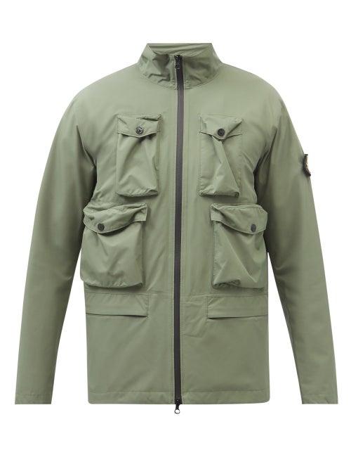 Stone Island - Patch-pocket Gore-tex Ripstop Jacket - Mens - Green