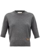 Matchesfashion.com Gucci - Horsebit-hardware Cashmere Sweater - Womens - Grey