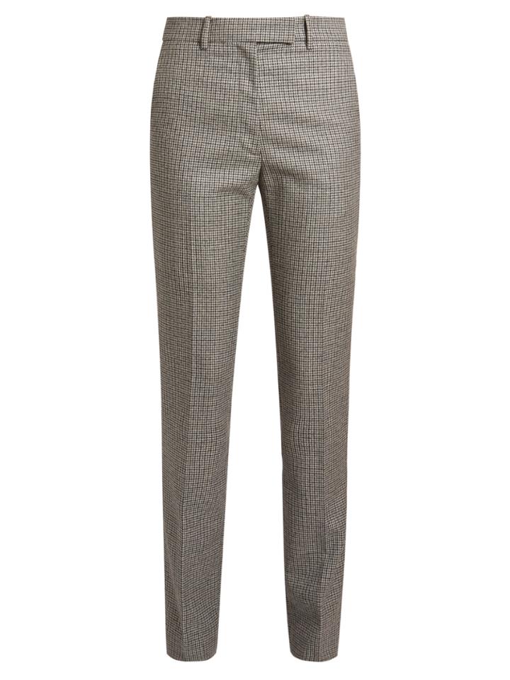 Calvin Klein 205w39nyc Fancy Checked Straight-leg Trousers