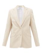 Matchesfashion.com Pallas Paris - Gelato Single-breasted Cotton-seersucker Jacket - Womens - Beige Stripe