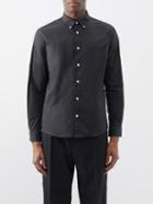 A.p.c. - Edouard Cotton-poplin Button-down Shirt - Mens - Black