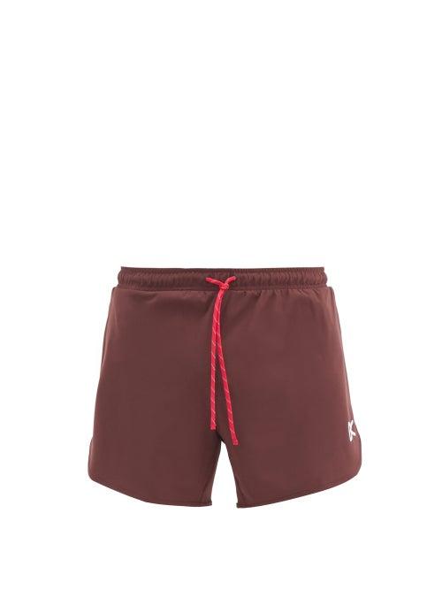 Matchesfashion.com District Vision - Spino Drawstring Shorts - Mens - Burgundy