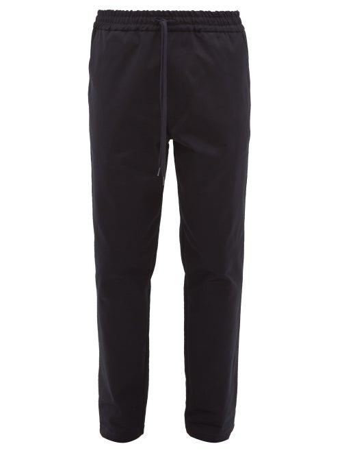 Matchesfashion.com Barena Venezia - Cosma Elasticated-waist Cotton-twill Trousers - Mens - Navy