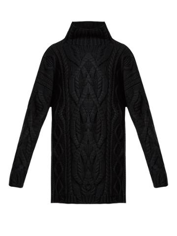 Connolly Oversized Aran-knit Cashmere-blend Sweater