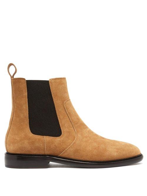 Matchesfashion.com Isabel Marant - Chelt Suede Chelsea Boots - Mens - Tan