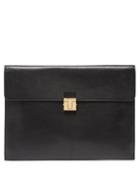 Tom Ford - T-logo Clasp Leather Pouch - Mens - Black