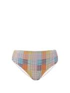 Matchesfashion.com Ganni - High-rise Checked Bikini Briefs - Womens - Multi