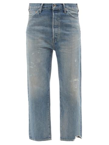 Chimala - Distressed Straight-cut Jeans - Womens - Mid Denim
