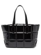 Khaite - Florence Quilted Patent-leather Tote Bag - Womens - Black