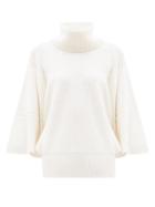 Matchesfashion.com Givenchy - Roll-neck Ribbed Cashmere Sweater - Womens - White