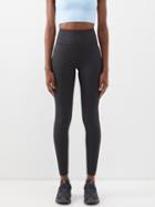 Girlfriend Collective - High-rise Ribbed-jersey Compression Leggings - Womens - Black