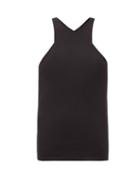 Matchesfashion.com Gauge81 - Nice Racerback Ribbed Cotton-blend Tank Top - Womens - Black