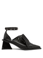 Marques'almeida Frill Leather Lace-up Pumps