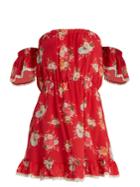 Athena Procopiou Gypsy Soul Off-the-shoulder Silk Mini Dress