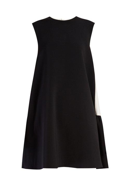 Matchesfashion.com Roksanda - Fuji Bi Colour Cady Dress - Womens - Black White