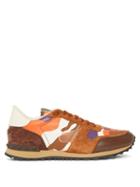 Valentino Garavani - Rockrunner Suede And Leather Trainers - Mens - Multi