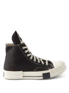 Rick Owens Drkshdw X Converse - Drkstar Chuck 70 Canvas High-top Trainers - Mens - Black