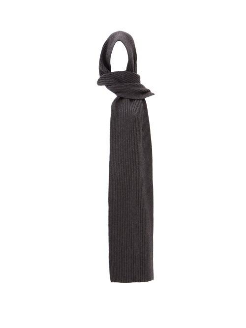 Totme - Ribbed-wool Snood Scarf - Womens - Grey